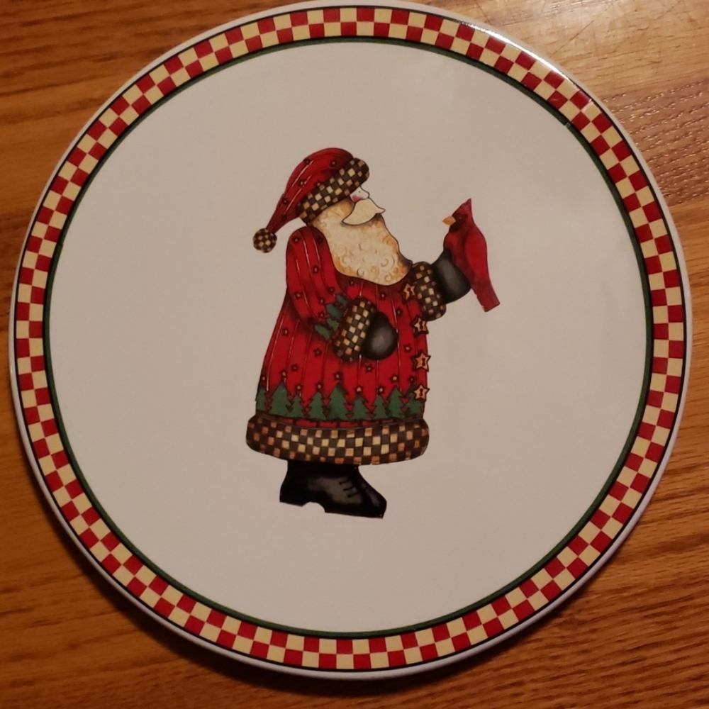 * Sakura Debbie Mumm Santa Cake Plate